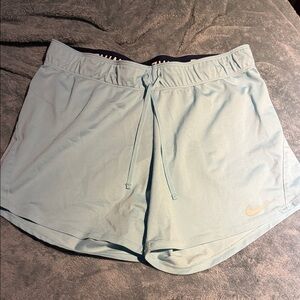 Nike Women's Sky Blue Athletic Shorts